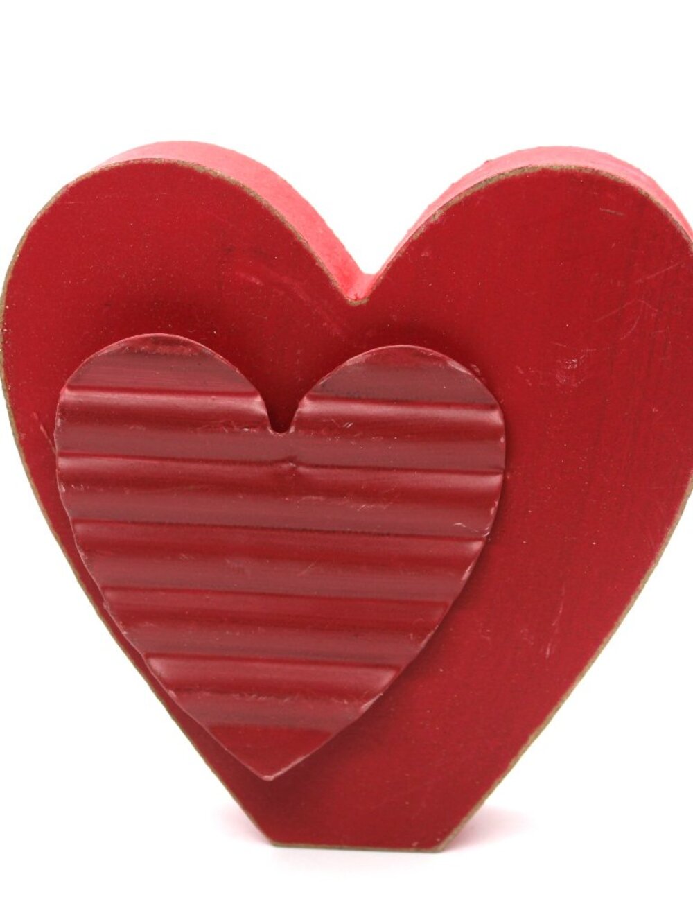 The Lakeside Collection Wooden Red Valentine's Day Heart Table Decorative Sign